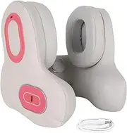 [Jectse] Travel Headrest with Music, Heating Function Noise Cancelling Travel Neck Pillow with Bluetooth Headset, Ergonomic Design Music Pillow for Home, Office and Traveling
