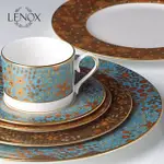 【LENOX】白宮餐瓷御用品牌GILDED TAPESTRY五件骨瓷餐具組(附原裝彩盒)