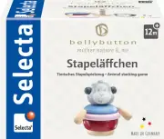 Selecta Bellybutton Stapeläffchen Toddler Stacking Toy Wooden Toy 64026