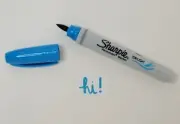 Sharpie Brush Tip Permanent Marker - Turquoise