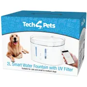 Tech 4 Pets Smart Water Fountain with UV Light - 2L