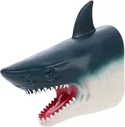 Milisten Rubber Shark Hand Puppet Interactive Storytelling for Soft and Safe Animal Puppet for Imaginative Play for Bath and Role Playing