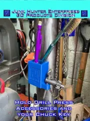 Drill Press Holdinator Model DP-2002 Accessory Storage Chuck Key Holder Brush