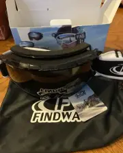 Findway Ski Goggles Over Glasses Snow/Snowboard Goggles Black Open box NEW & Bag