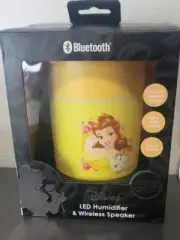 DISNEY BELLE BEAUTY & BEAST BLUETOOTH LED HUMIDIFIER & WIRELESS SPEAKER YELLOW