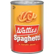 Watties Spaghetti In Tomato Sauce Can 420g