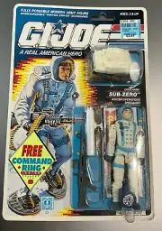 Vintage G.I. Joe ARAH SUB-ZERO A Real American Hero Command Ring NEW MOC