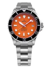 RATIO FreeDiver Sapphire Stainless Steel Orange Dial Automatic RTF045 Mens Watch