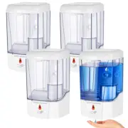 4 Pcs Automatic Soap Dispenser Touchless Sensor Hand Sanitizer Dispenser Wall Mo