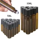 5ml / 10ml Glass Bottle Roll-On Empty Clear Glass Essential Oil Perfume Roller