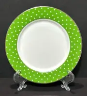 Lenox Kate Spade Larabee Road Green Small White Dot Tidbit Plate 5 7/8"