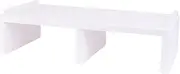 KOMBIUDA 1pc Monitor Elevated Stand Ergonomic Screen Riser Multi Functional Desktop Organizer for Tv Computer Keyboard Storage White for Home Office Study Spaces