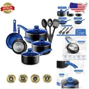 High-Quality 11-Piece Nonstick Pots and Pans Set - Easy Cleanup & EvenHeat Tech
