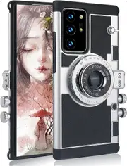 Emily in Paris Phone Case for Samsung Galaxy Note 20,Camera Phone Case Phone Lanyard 3D Cute Unique Cool Soft Silicone Case Compatible with Samsung Ga