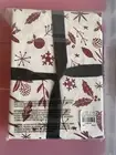 West Elm Organic Percale Scandi Deer Pillow Case, King S2, Deep Red New with tag