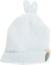 [Totority] Baby Girl Bunny Hat Ears Soft Baby Beanie Infant Hospital Hat for Newborns Toddler Girls Sky-Blue