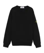Stone Island Junior Logo-Patch Crewneck Sweatshirt 8Y,6Y,4Y,14Y,3Y,2Y,12Y,10Y black