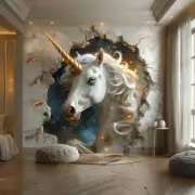 3D Fantasy Unicorn Wall Decal Sticker - Mystical Night Sky Decor Enchanted Wall