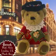 Harrods Knightsbridge Beefeater Teddy Bear 11" Plush London UK Royal Guard NWT