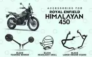 Royal Enfield Black Accessories Combo Pack Of 3 For "New Himalayan 450"