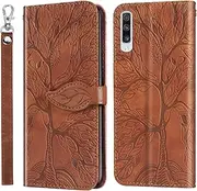 [CXTcase] for Samsung Galaxy A70 Case PU Leather Folio Flip Cover with Card Slots, Magnetic Wallet Phone Case for Samsung Galaxy A70 - Brown
