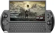 GPD Win 4 2025, Portable Handheld Game Console 6" Touchscreen 1920X1080 Mini Laptop UMPC Win 11 CPU AMD Ryzen AI 9 HX 370 32GB LPDDR5 RAM/2TB M.2 NVMe 2280 SSD （Black）