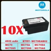 Motorola Lot of 10 BTRY- MC70EAB02 4800mAh High Capacity Battery MC7596 MC75A0