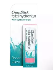 Chapstick Total Hydration Sea Minerals Lip Balm - 0.12oz (Sheer Glow)
