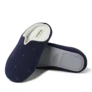 Dearfoams Dori Embroidered Notch Clog Slippers