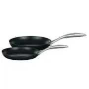 Scanpan Ergonomic Stainless Steel Handles Pro IQ Frying Pan Set 24cm and 28cm