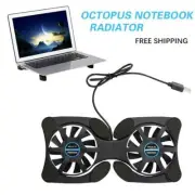 Foldable Radiator Mini Notebook Cooler Laptop USB Pad Computer Black 2024 New