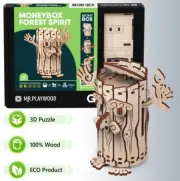 Plywood Forest spirit - moneybox - 63Pcs Puzzle Box