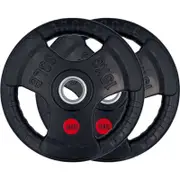 BRIXX 15kg Tri-Grip Olympic Weight Plates (2 pack)