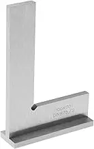 EMSea DIN875/2 Precision Machinist Square Ruler Carbon Steel Angle Ruler Engineer Square 90 Degree Right Angle Ruler Accessories for Machinist Engineer 100x70mm
