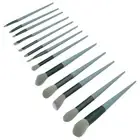 13pcs Complete Brush Set Eye Shadow Powder Blusher Brush Brush Set(Green )