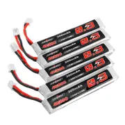 5Pcs URUAV 3.8V 300mAh 40/80C 1S HV 4.35V PH2.0 Lipo Battery for Happymodel Mobula6 Eachine TRASHCAN