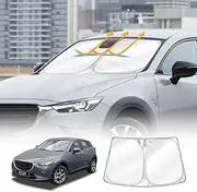 X-CAR Windscreen Sun Shade for Mazda CX-3 CX3 2015-2025 Blocks UV Rays Foldable Custom Wind Screen Sun Visor Protector