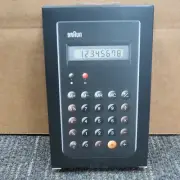 BRAUN BNE001BK BLACK CALCULATOR NEW!!!!!!