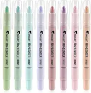 Zenacolor Bible Highlighters No Bleed - Pack of 10 Soft Wax Gel Highlighters - Pastel Colors - Shool and Bible Study Supplies