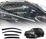 OAD4X4 Weathershields Compatible with Mercedes-Benz GLE Class V167 2019-Onwards, Weather Shields Window Visors Wind Deflectors Sun Rain Guard 4PCS Set