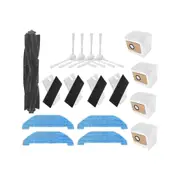 Vacuum Cleaner Main Brush Roller Side Brush Filter Mop Pad Dust Bag for Q11