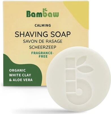 Bambaw Bambaw Shaving Soap Fragrance-Free - 1 Unit-9 Pack