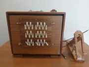 Large Shruti Box 36 Keys,3 Octave 432Hz Sur Pete Teak & Ply with Foot Pedal