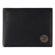 Browning Genuine Leather Slug Bi-fold Billfold Men's Wallet, Black
