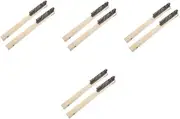 Cabilock 4sets Outdoor Grill Brush Pizza Brush Scrub Pizza Oven Accessories Wire for Drill Grill Cleaner Heat Resistant Tool 2pcs*4