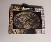 Montana Silversmiths 2nd Amendment Series Attitude Western Belt Buckle A8779