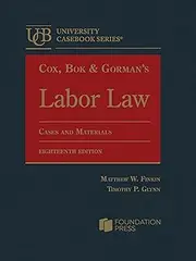 Cox, Bok & Gorman's Labor Law