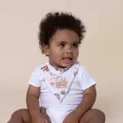 Snuggle Hunny Diggers & Tractors Organic Dribble Bib