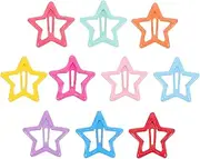 Mikinona Star Hair Clips for Kids Girls 60 Pcs Pentagram Hairpin Hair Barrettes Hair Clips for Hair Pin Star Clips Hair Kid Hair Clips Star Hair Clip Cute Barrette Hair Decor Hair Clips for Styling Metal