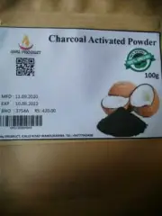 Activated Charcoal Teeth Whitening Organic Coconut Shell Powder 100g